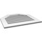 Ekena Millwork Octagonal Top Surface Mount PVC Gable Vent: Functional, w/ 3-1/2"W x 1"P Standard Frame, 28"W x 26"H GVPOT28X2601SF - alternate 3
